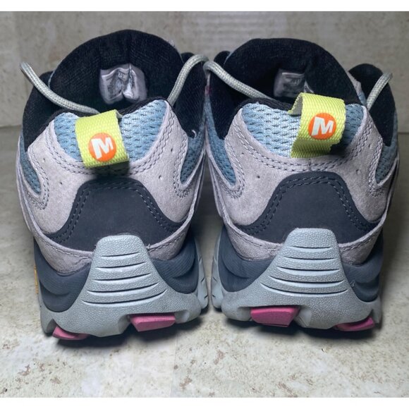 Merrell Womens Hiking Shoes Size 9.5 Gray/Pink Vibram Sole Durable Gorpcore - Picture 3 of 7
